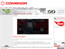 Tablet Screenshot of comenda.fr